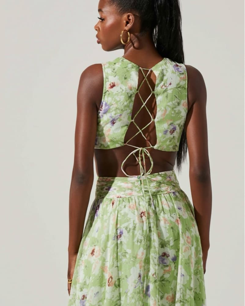 ASTR the Label Green Cutout Dress - Image 2