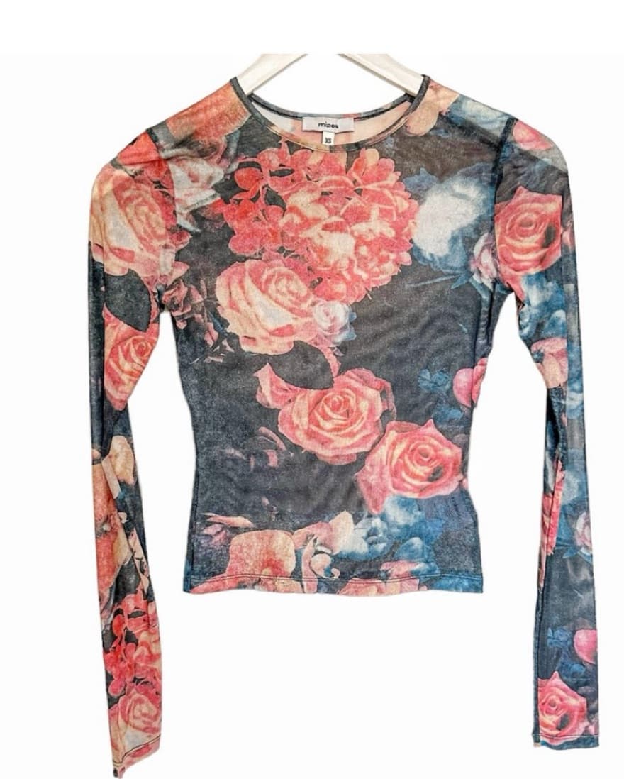 Miaou Rose Sheer Top - Image 5