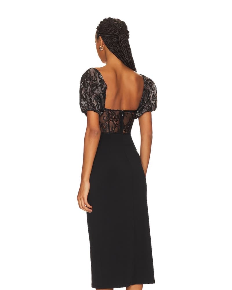 WeWoreWhat Underwire Corset Black Dress - Image 3