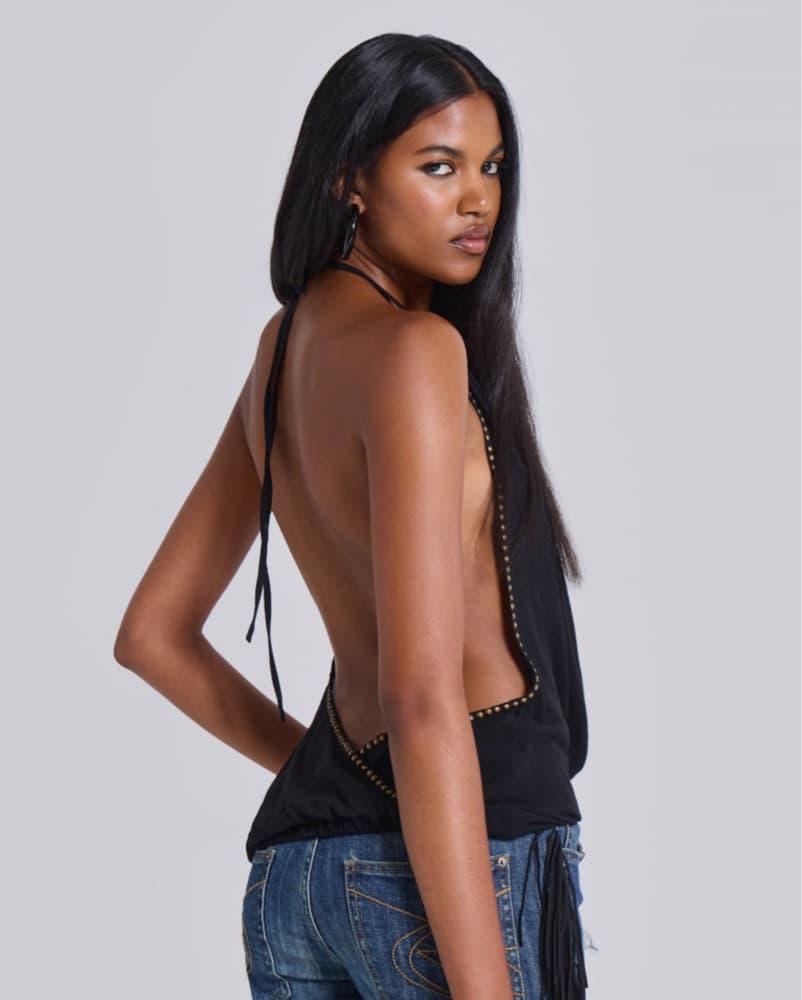 JadedLondon Tatiana Backless Studded Top - Image 2