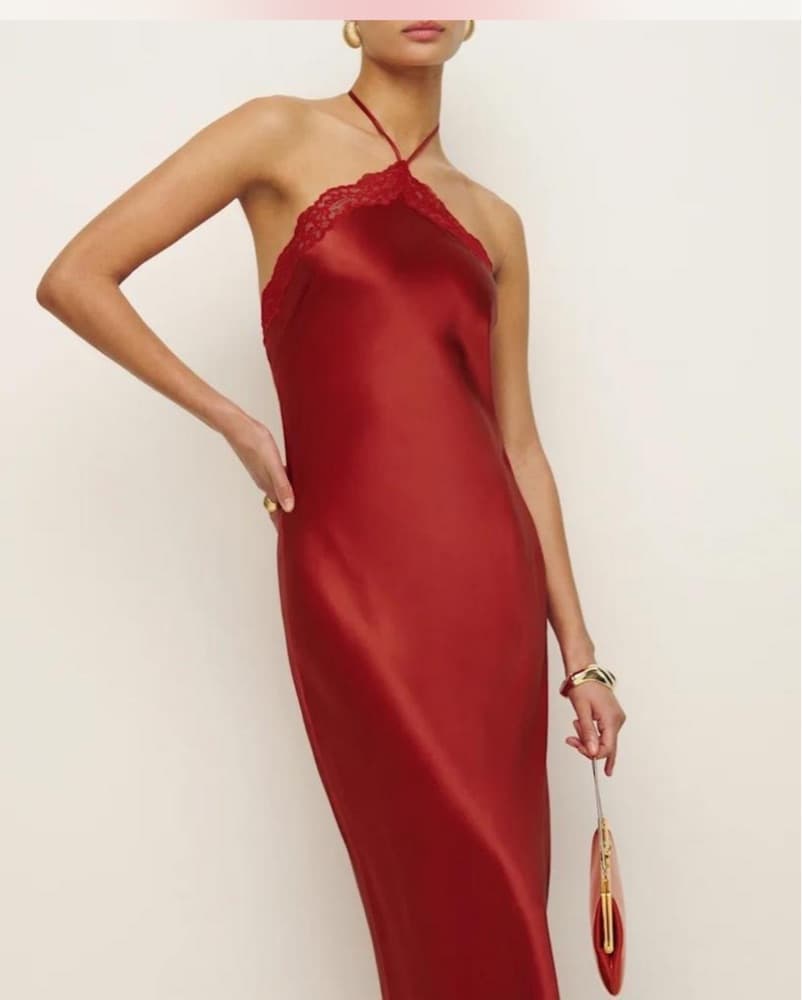 Reformation Aara Silk Dress - Image 2