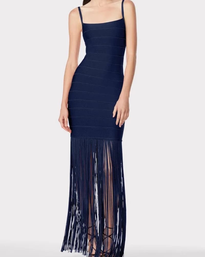 Herve leger Formal Fringe Gown - Image 2