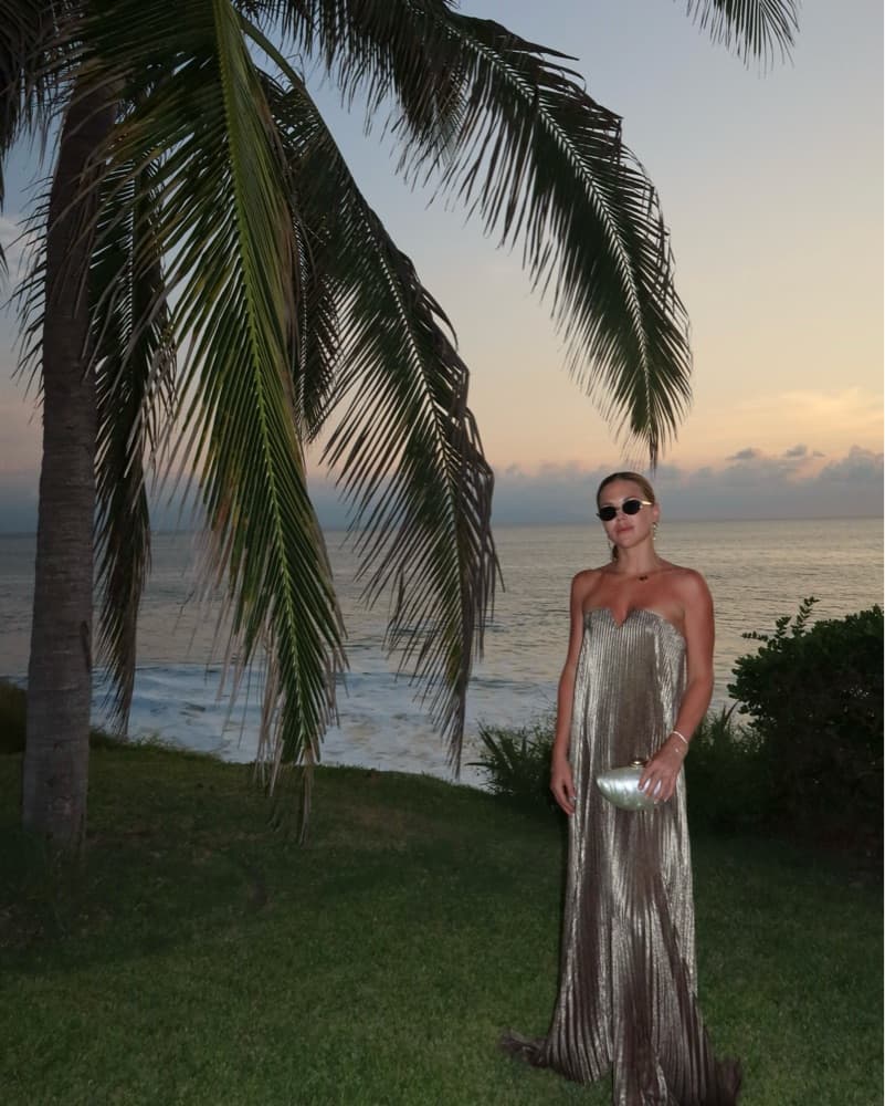 L'IDEE Gown in Gold Shimmer - Image 2