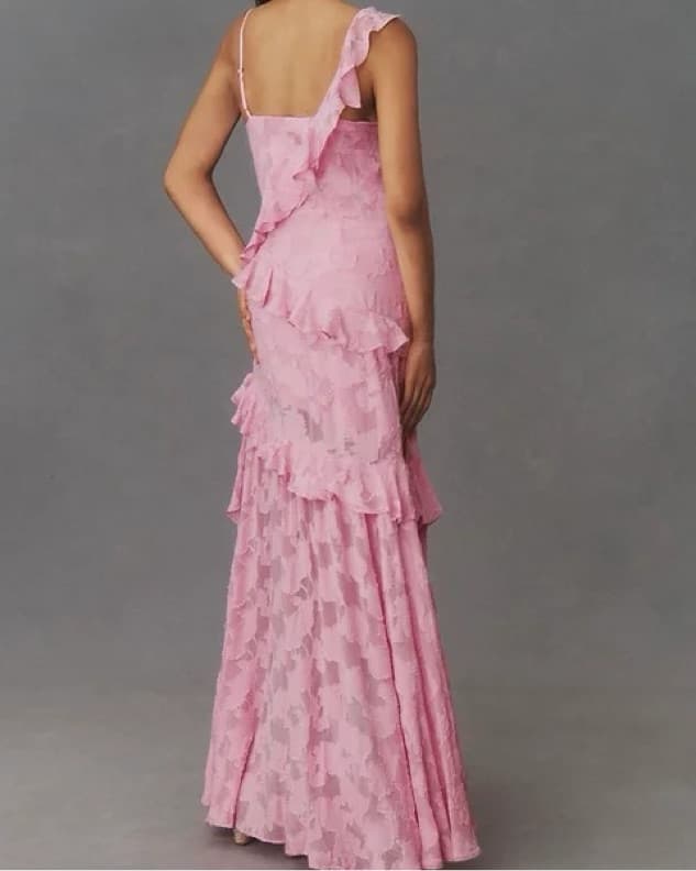 BHLDN Claudia Asymmetric Ruffle Dress - Image 2