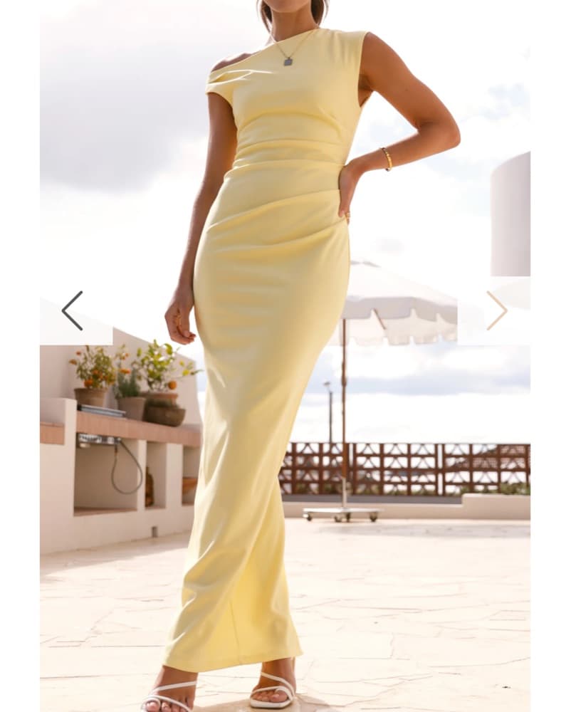 Lilah Maxi Dress- Yellow BillyJ Boutique - Image 2
