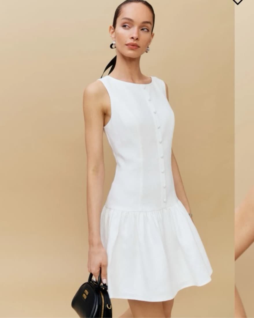 Reformation Keoni Linen Dress - Image 3