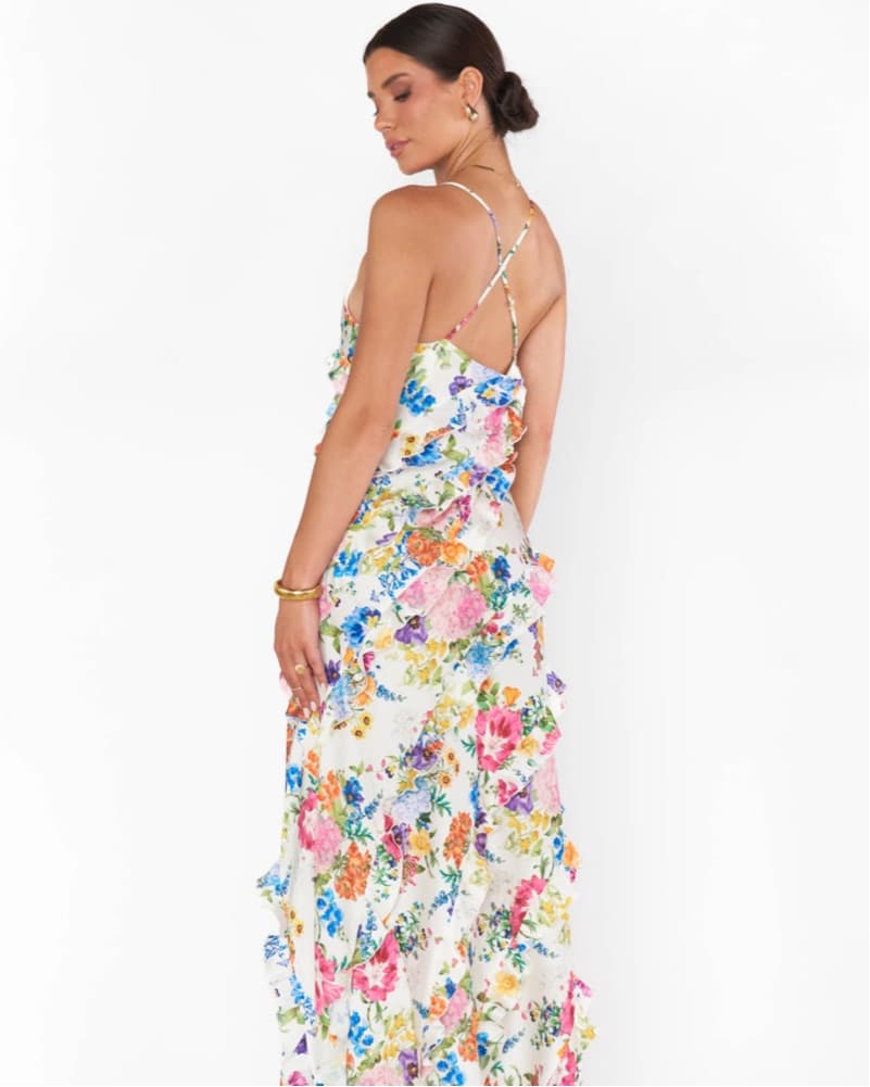 Romance Ruffle Dress -floral - Image 2