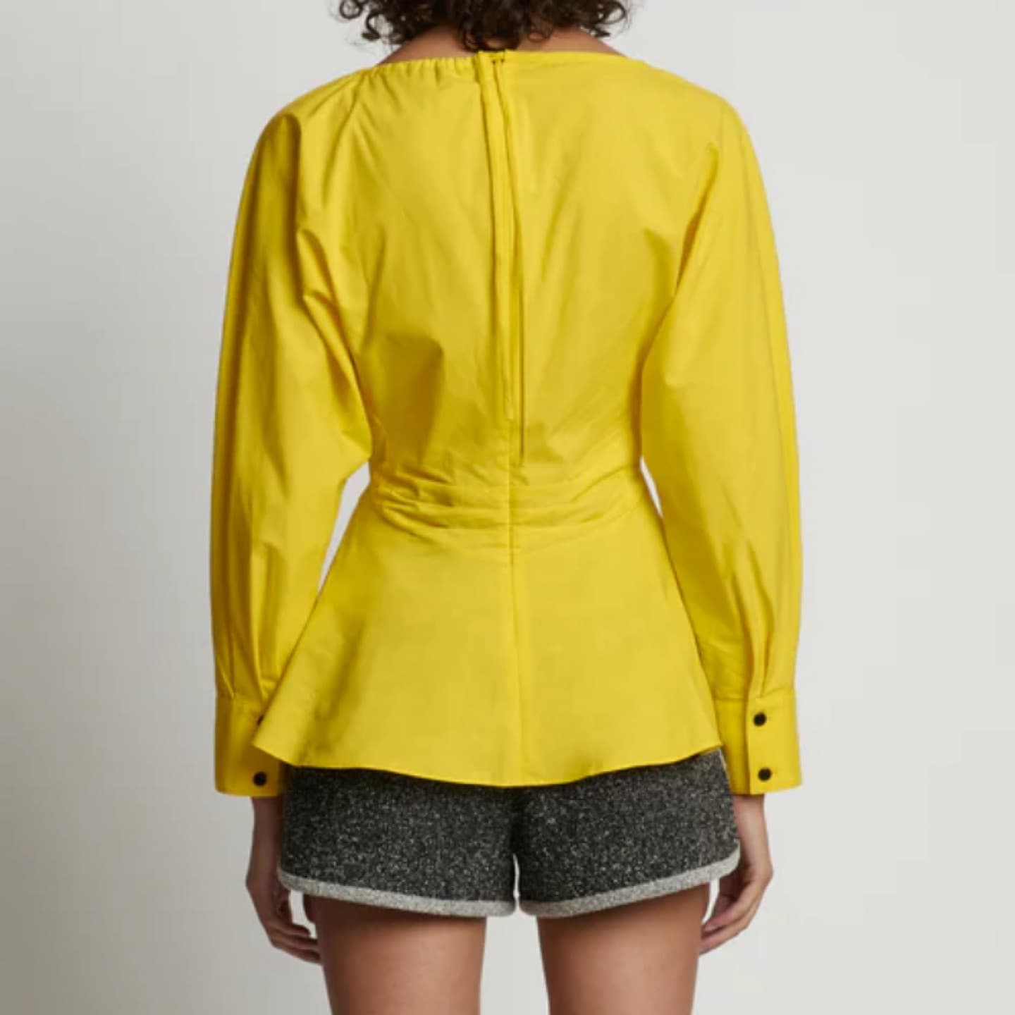 Proenza Schouler Yellow Poplin Top - Image 4