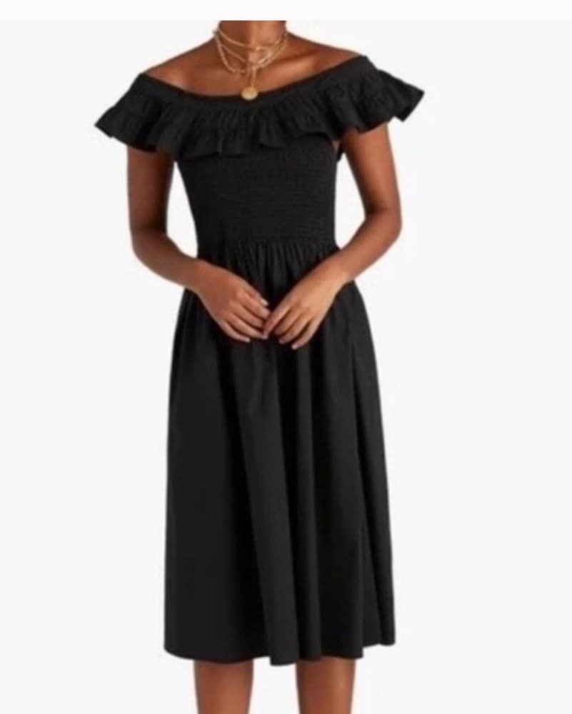 Hill House Midi Black Dress - Image 1