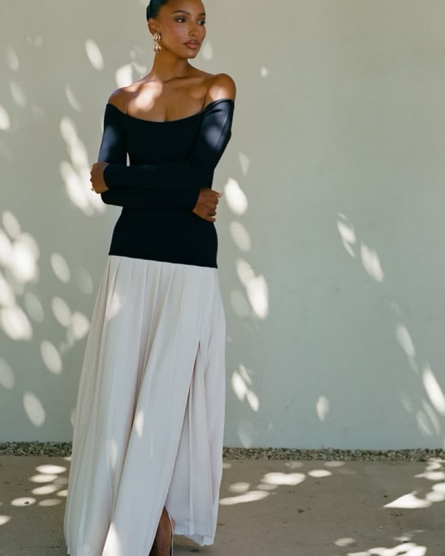 Elegant Off-Shoulder Meshki Presley Maxi - Image 1