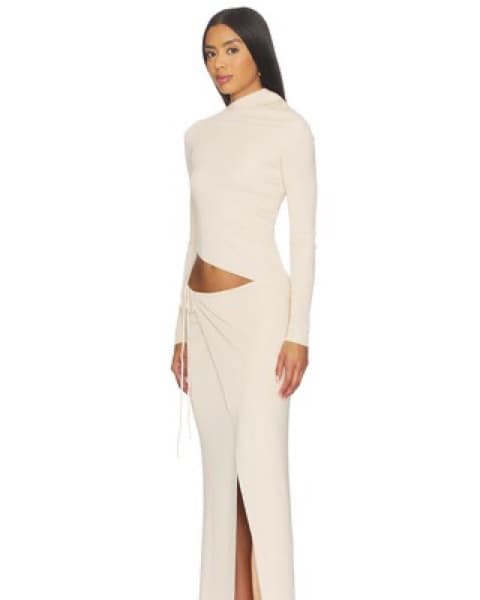 AYA MUSE Aura Dress in Peach Cream  - Image 5