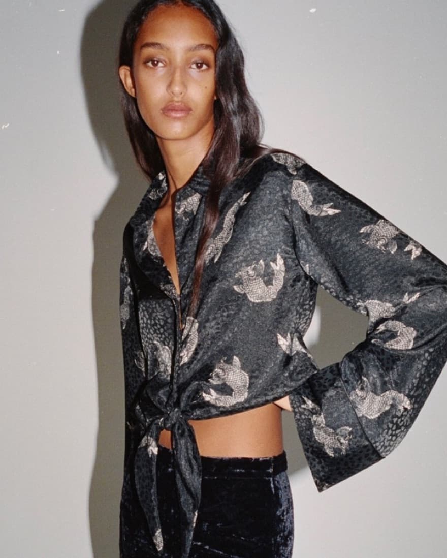 Zara Satin Blouse   - Image 1