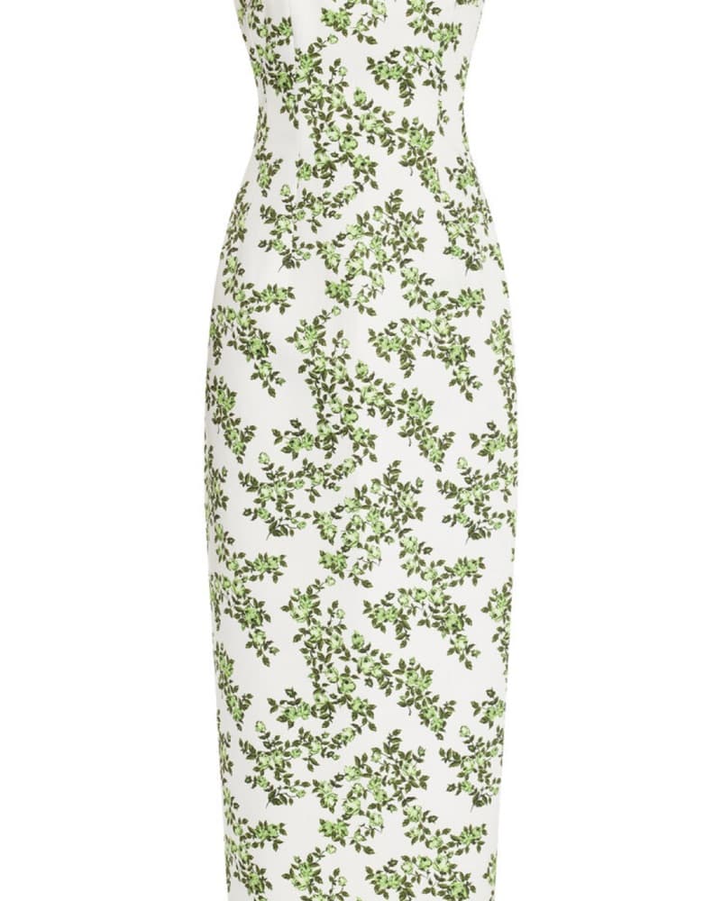 Leila Strapless Taffeta Midi Dress - Image 4