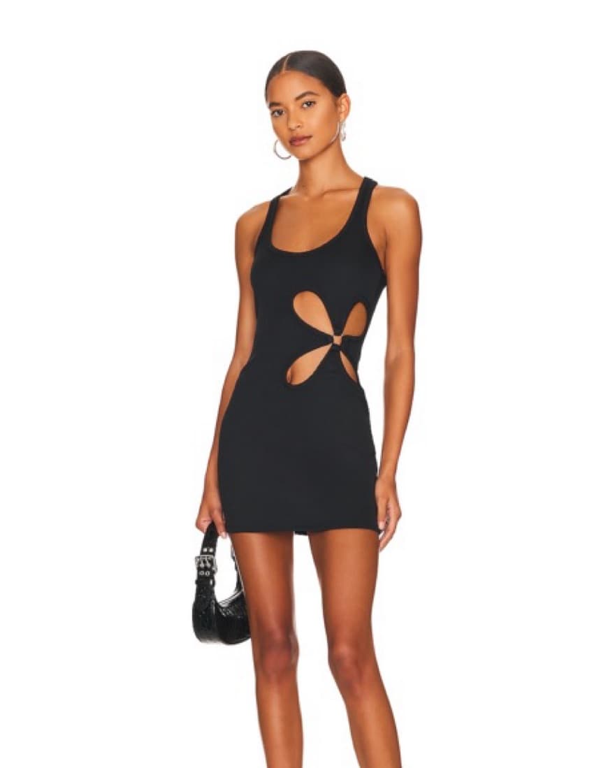 Sammy Mini Dress In Black - Image 5