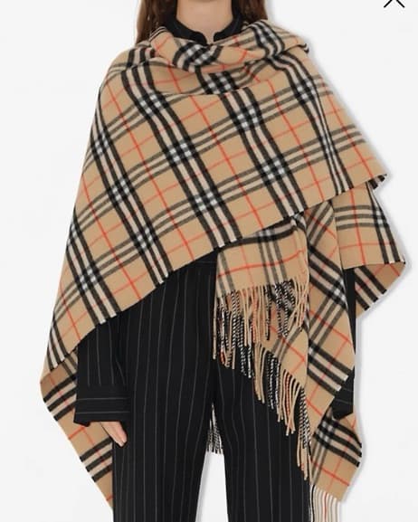 Burberry Cashmere Shawl/Cape - Image 1
