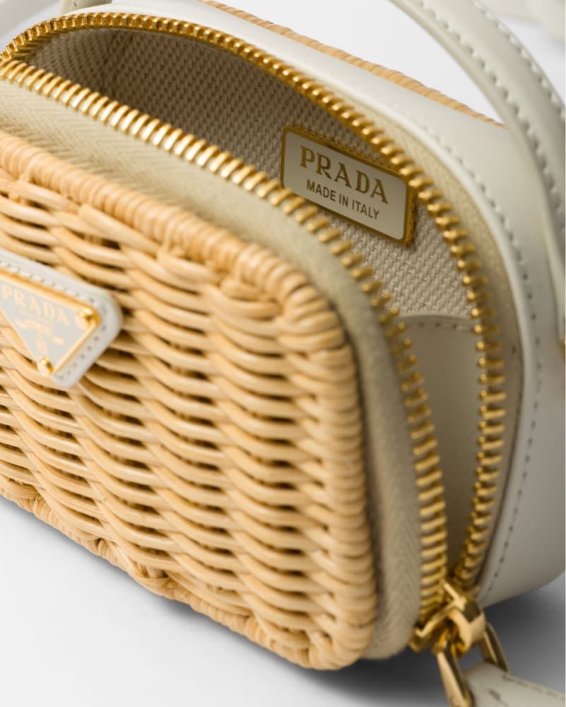 Prada Mini Wicker Bag - Image 4