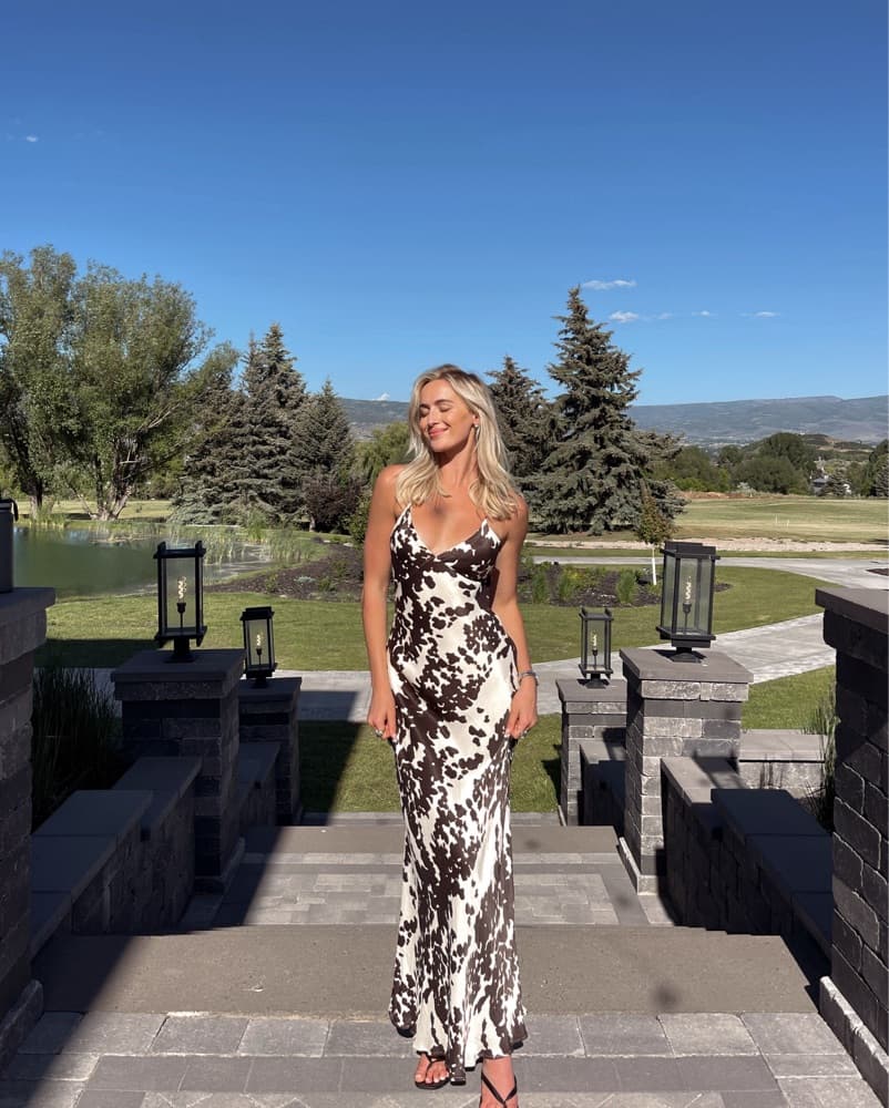 Cow Print slip Dress - Image 1