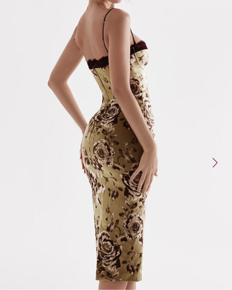 House of CB Cassia Floral Print Midi - Image 3