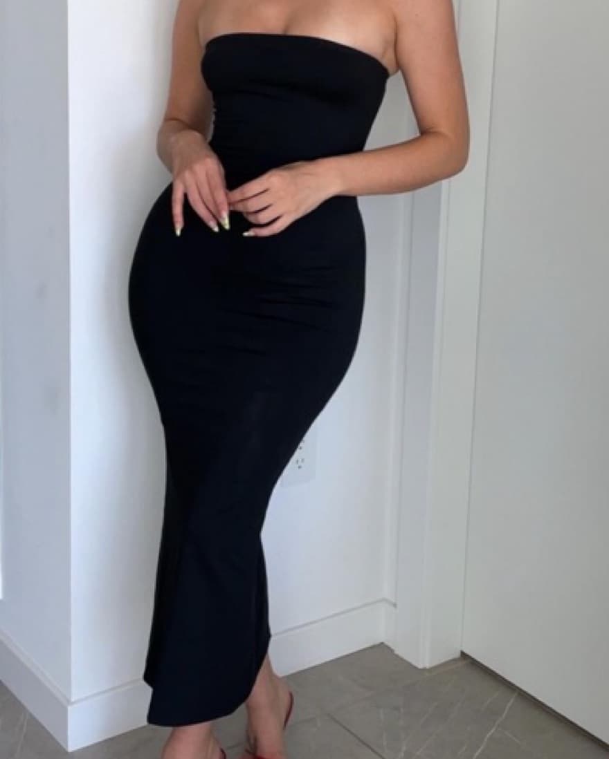 Strapless Black Dress - Image 4