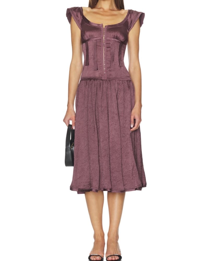 Free People Drop Waist Midi Dress - Image 5