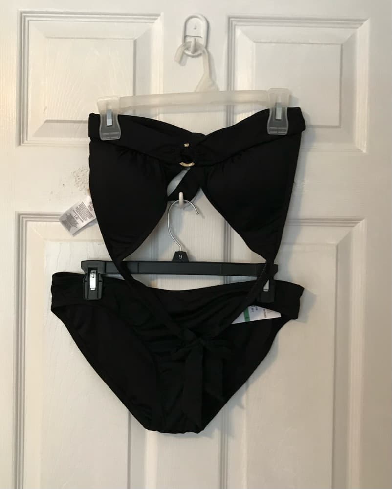 NWT MICHAEL Michael Kors Black Bikinib - Image 3