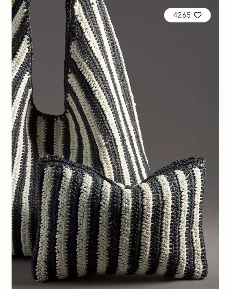 Striped Summer Tote Bag - Image 2