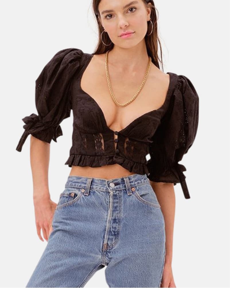 FOR LOVE & LEMONS | Jean Blouse  - Image 1