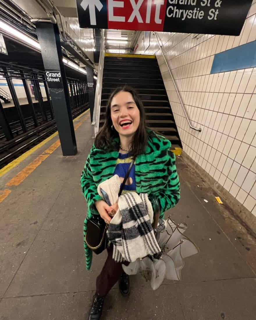 Girlfriend Material Green Zebra Coat - Image 2