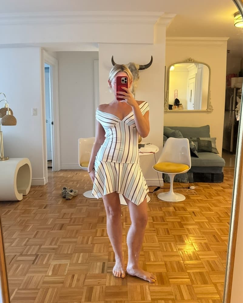 PepperMayo Stripe Mini Dress - Image 5