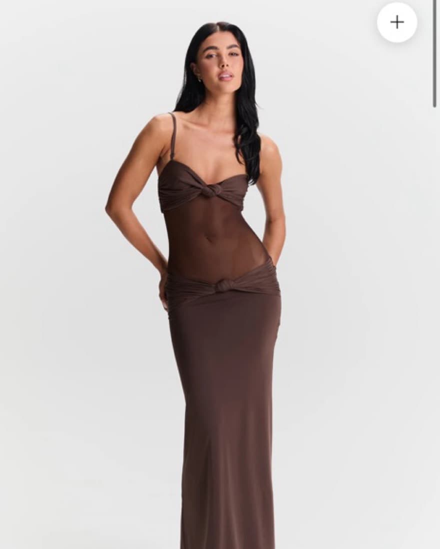 Sasha Therese Brown Maxi Dress  - Image 3