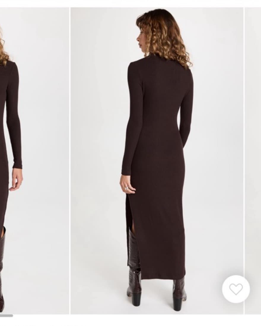 Brown Knit Dress By Enza Costa  - Image 2