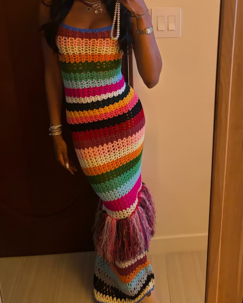 Industrie Fringe Dress - Image 3