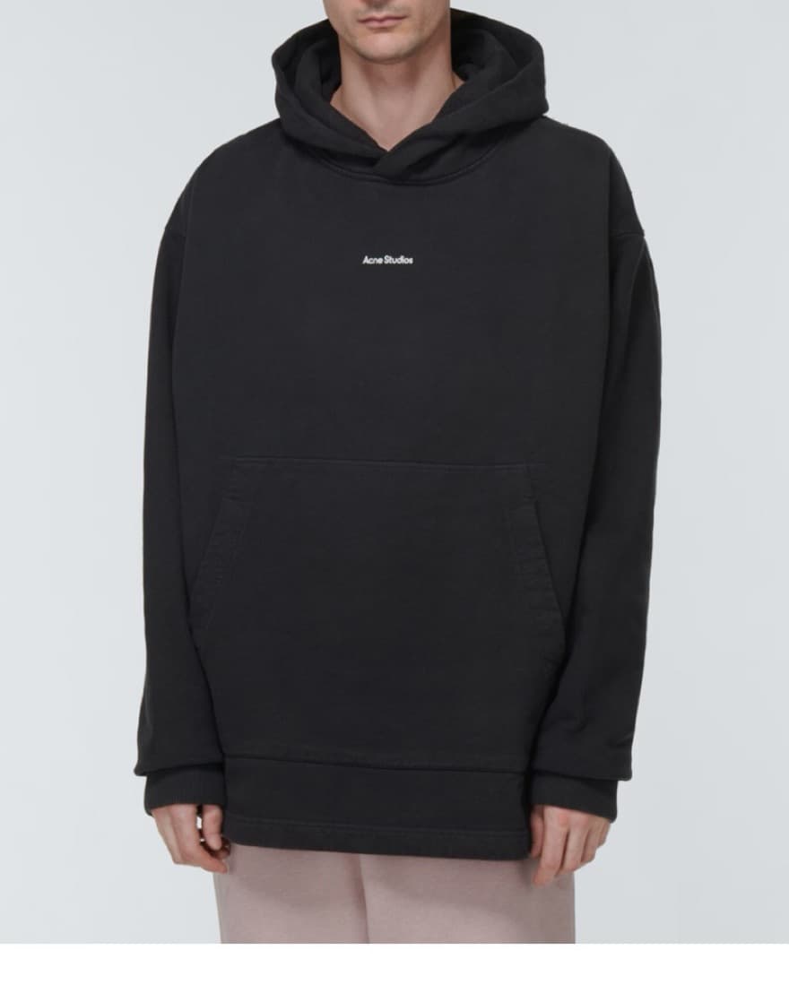 Acne Black Oversized hoodie - Image 1