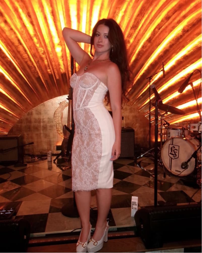 Nana Jacqueline Lace Midi Dress - Image 2