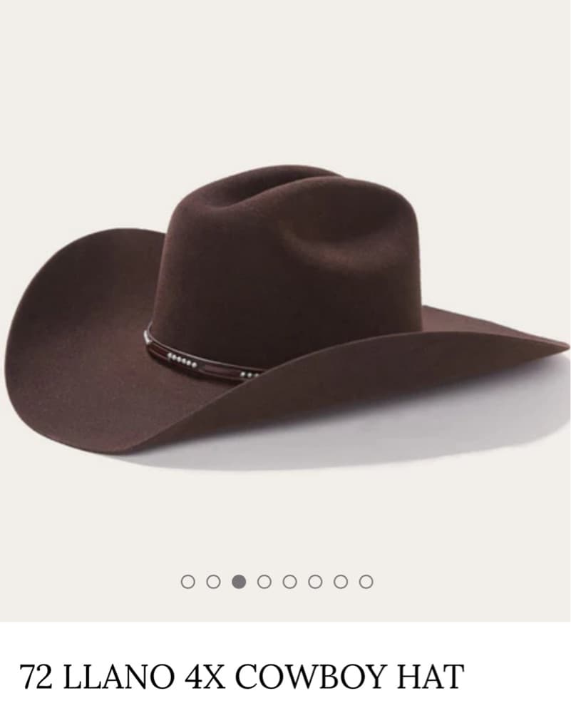 Chocolate Brown Stetson Cowboy Hat  - Image 4
