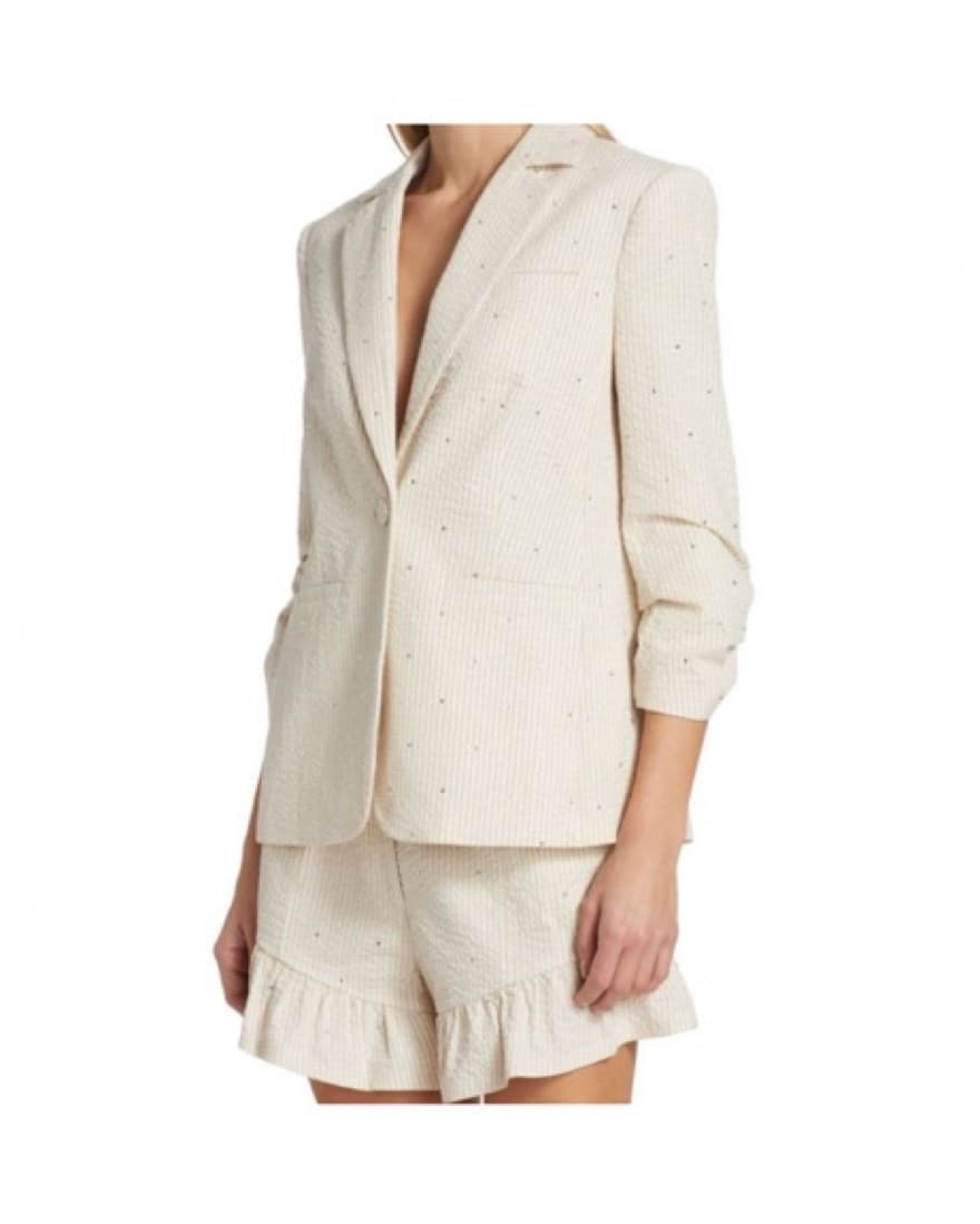Cinq A Sept Striped Lightweight Blazer  - Image 3