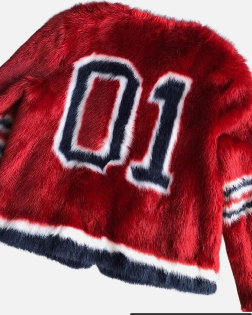 MOTHER Fur Varisity Jacket  - Image 3