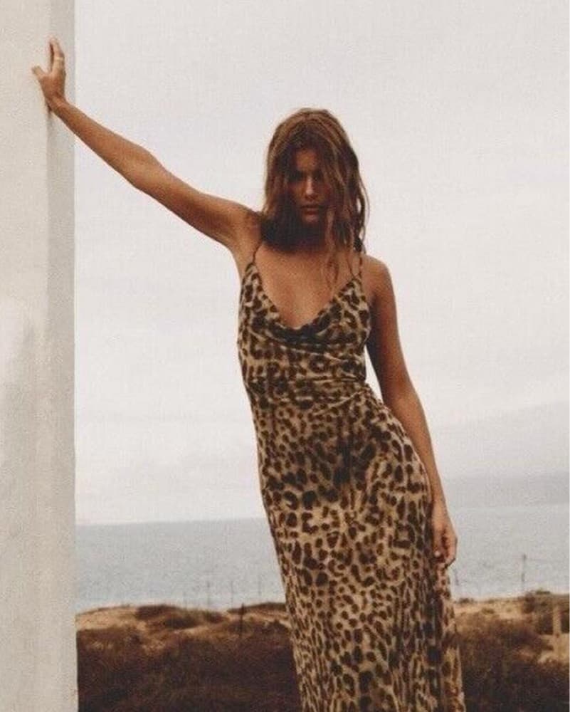 Zara Lepoard Maxi Dress - Image 1
