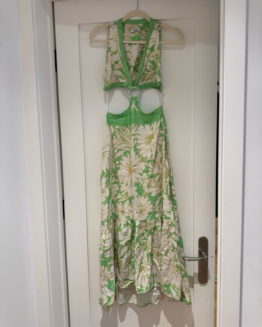Sandro Floral Halter Maxi Dress - Image 2