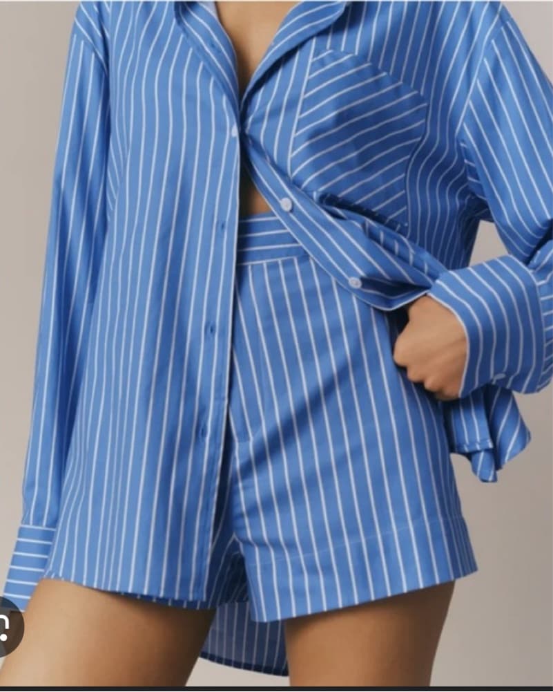 Reformation Stripped Poplin Set - Image 1