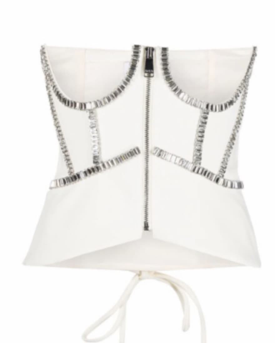 $1k Area Rhinestone Embellished Corset  - Image 3