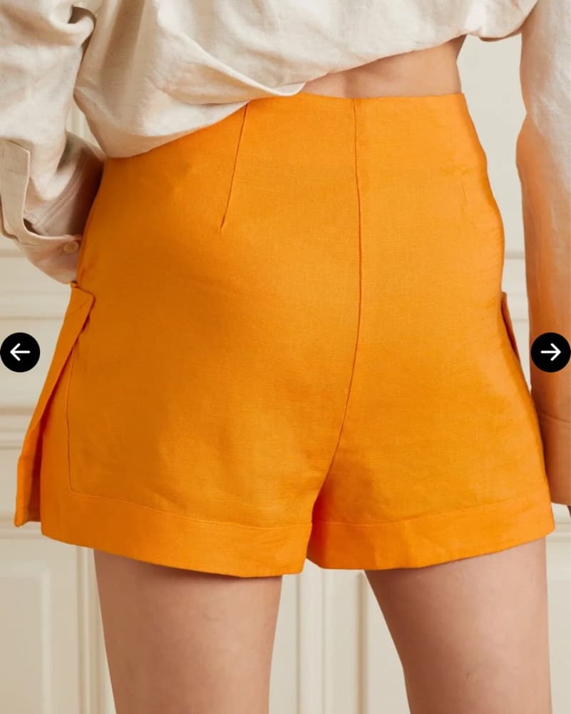 Cult Gaia Linen Molly Shorts - Image 4