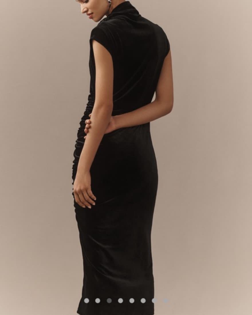 Black Velvet Dress - Image 2