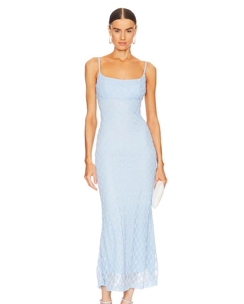 Bardot Lace Maxi Dress - Image 1
