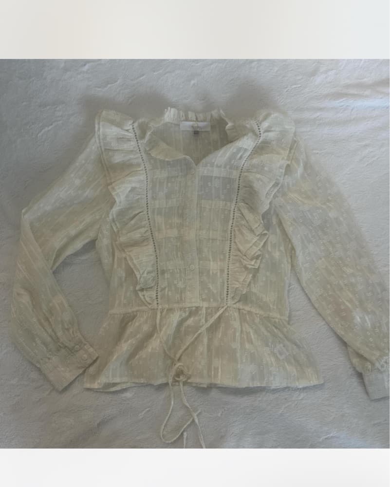Vintage Melograno Rico Ruffle Blouse - Image 2