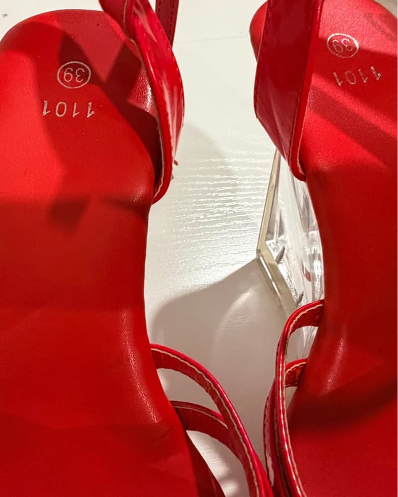 Encased Rose Flowers Acrylic Clear Wedge - Image 6