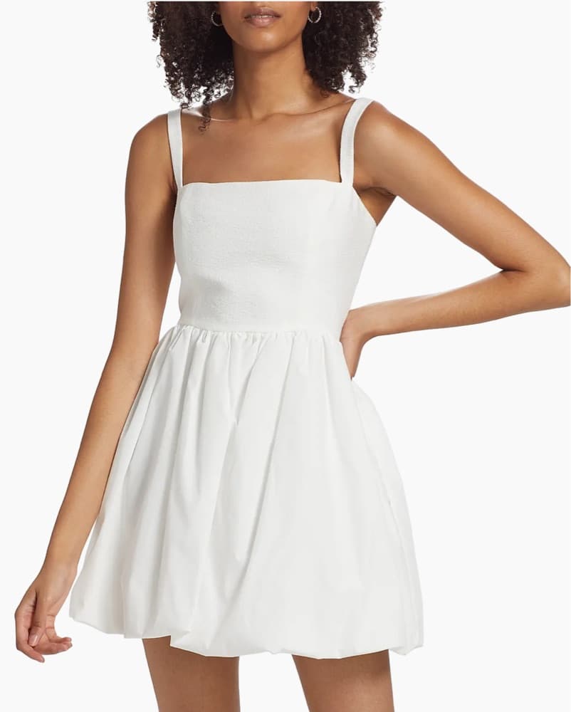 Amanda Uprichard White Mini Dress - Image 2