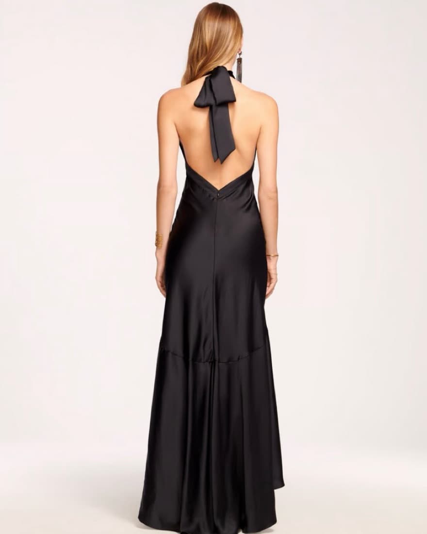 Ramy Brook Tera Ruffled Halter Dress - Image 3
