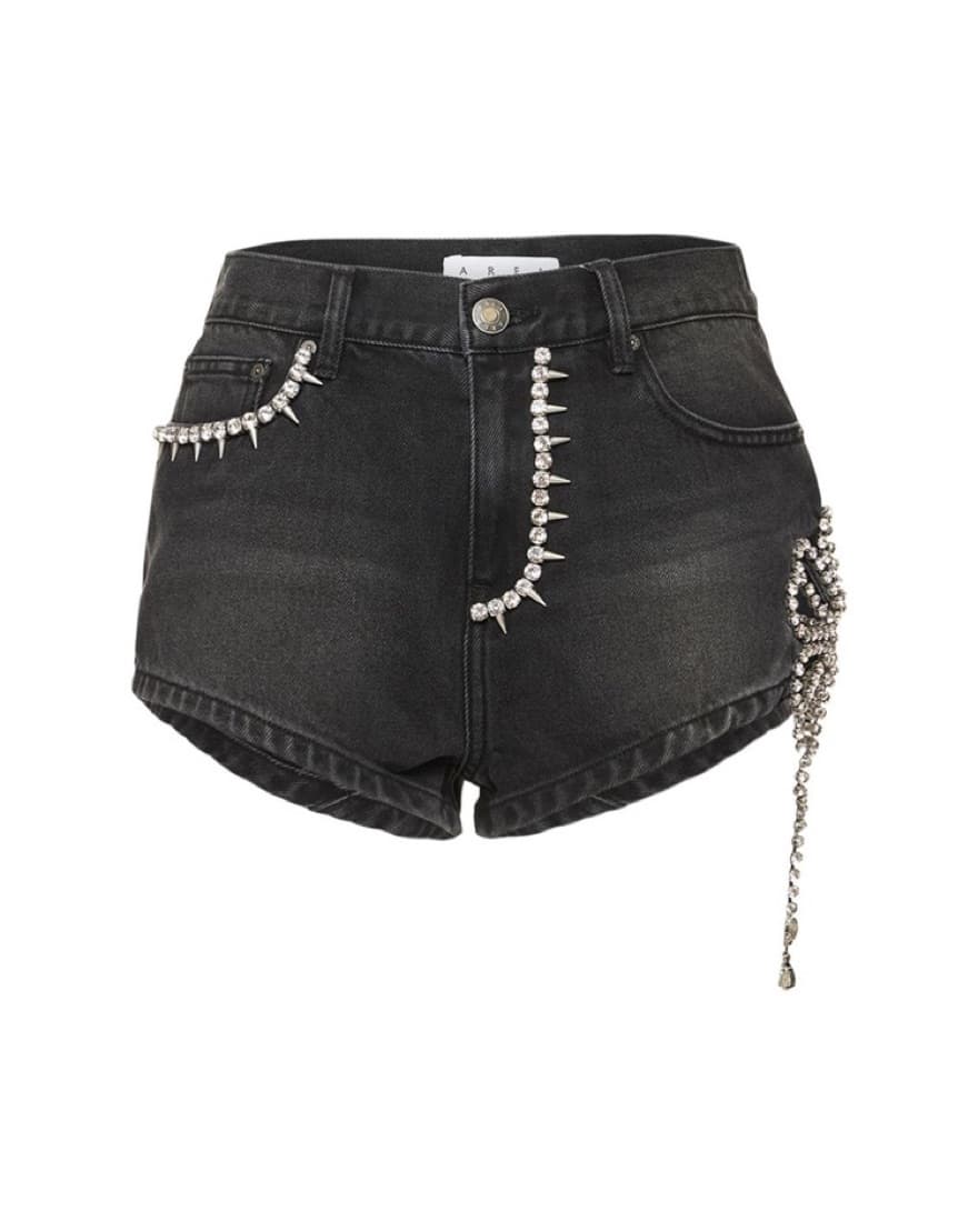 Area Crystal Embellished Shorts - Image 1