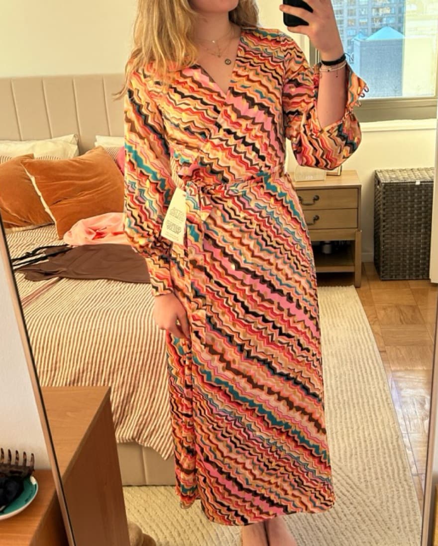 Never Fully Dressed Gold Fleck Maxi Wrap - Image 4